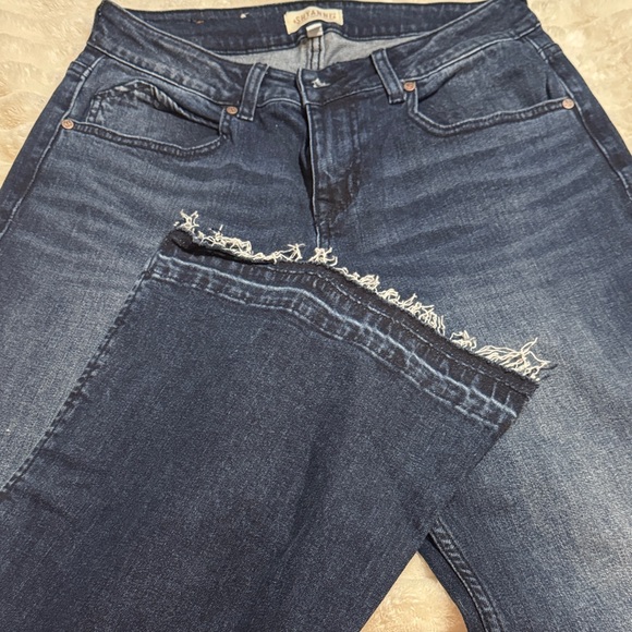 Shyanne Dark Blue Denim Jeans - Picture 3 of 12